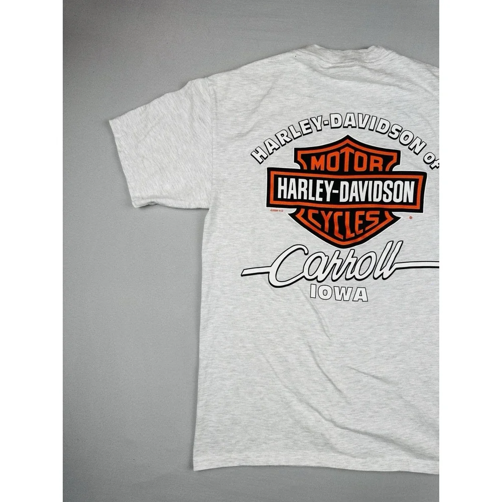 Vintage 2006 Harley Davidson Top 10 Reasons T Shirt Carroll Iowa Biker S
